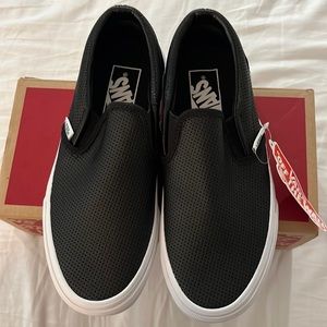 Vans classic slip-on (Perf Leather) Black